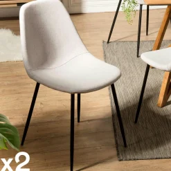 LOMBARDIE Tables Basses Design|Table basse gigogne en céramique forme design (lot de 2 pièces)