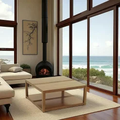 Gala Tables Basses Carrées|Table basse hévéa double plateau 90x90cm