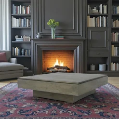 Helena Tables Basses Carrées|Table basse hévéa 100X100cm