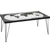Tables Basses Design|Tables Basses En Verre|Table basse Mappemonde plateau verre