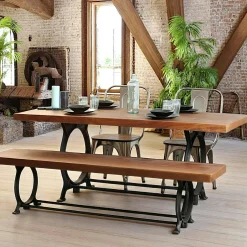 DELHI Univers Déco·Globe-Trotter|Tables Basses Rondes|Table basse ronde ajourée en manguier (lot de 2)