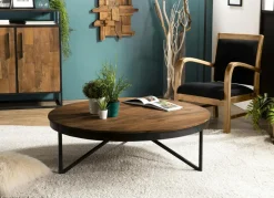 Swing Tables Basses Rondes|Table basse ronde bois de teck recyclé XL