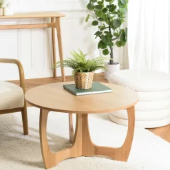 AMSTERDAM Tables Basses Design|Tables Basses Rondes|Table basse ronde design couleur bois naturel