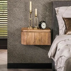 RALF Sellettes En Métal|Tables D'Appoint Rondes|Table basse ronde design couleur anthracite et cuivré (2 pièces)