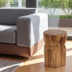 MARFA Tables Basses Rondes|Tables Basses Gigognes|Table basse ronde effet bois de pin – design puzzle