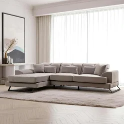 MATERA Tables Basses Rondes|Table basse ronde effet bois blond ø80 cm