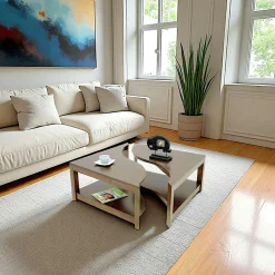 Tradition Tables Basses Carrées|Table basse vague carrée 85 cm