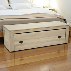 LHASA Tables Basses En Verre|Table basse verre et bois brun - 2 plateaux