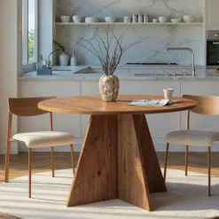 LHASA Tables Basses En Verre|Table basse verre et bois brun - 2 plateaux