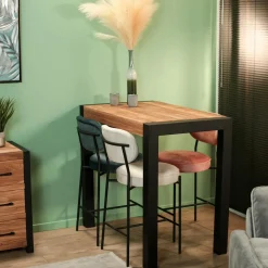 PORTREE Tables À Manger Carrées|Tables À Manger En Chêne|Table carrée en bois 140 cm