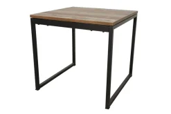 Loft / Loft Colors Tables À Manger Industrielles|Tables À Manger Carrées|Table carrée en Hévéa recyclé coloré et pieds métal 80x80x76cm LOFT COLORS