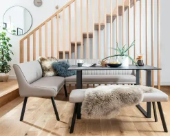 TORONTO Tables À Manger En Céramique|Tables À Manger Rectangulaires|Table céramique gris foncé 135 cm