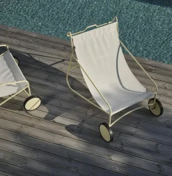 Oslo Tables D'Appoint De Jardin|Meubles En Aluminium Brafab|Table d'appoint de jardin en aluminium jaune tendre