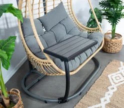 SOUTH BEACH Accessoires Pour Fauteuils Suspendus|Table d'appoint pour fauteuil suspendu naturel