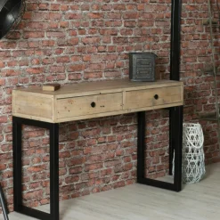 Swing Bouts De Canapé En Métal|Bouts De Canapé En Bois|Table d'appoint triangulaire teck recyclé GM