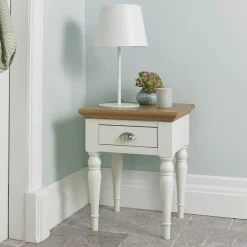 PORTSMOUTH Univers Déco·Classique Chic|Table de chevet blanc ivoire