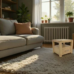 Attan Tables De Chevet Scandinaves|Table de chevet moderne hévéa massif