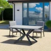 LOS Tables De Jardin|Table de jardin design en aluminium 155 cm