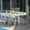 STOCKHOLM Tables De Jardin|Meubles En Aluminium Brafab|Table de jardin en aluminium finition blanc 200 cm