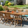 MACAO Tables De Jardin|Table de jardin en teck huilé rectangle extensible 120/180x90x75