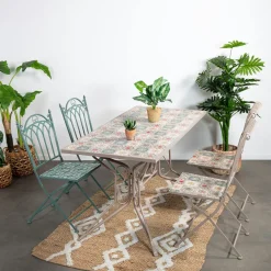 GRENADE Tables De Jardin|Table de jardin motif rosace 140 cm