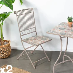 GRENADE Tables De Jardin|Table de jardin motif rosace 78 cm