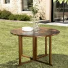 MACAO Tables De Jardin|Table de jardin pliante papillon en teck 120 cm