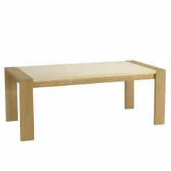BRASILIA Tables À Manger Rectangulaires|Table de repas 240 cm béton beige et chêne