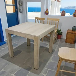 Helena Tables À Manger Carrées|Tables À Manger En Bois|Table de repas carrée Hévéa 85x85x76cm