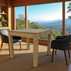 Helena Tables À Manger Carrées|Tables À Manger Extensibles|Table de repas extensible Hévéa 85/147x85x76cm