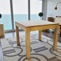 Gala Tables À Manger Carrées|Tables À Manger En Bois|Table de repas Hévéa 80x80x74cm