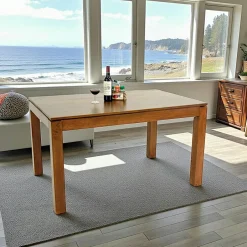 Helena Tables À Manger En Bois|Tables À Manger Rectangulaires|Table de repas Hévéa 135x90x76cm