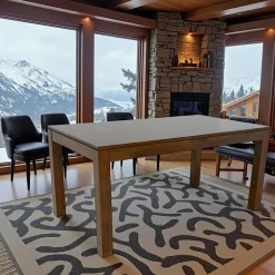 Helena Tables À Manger En Bois|Table de repas Hévéa 160x90x76cm