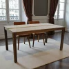 Gala Tables À Manger En Bois|Tables À Manger Rectangulaires|Table de repas rectangle Hévéa 160x85x76cm