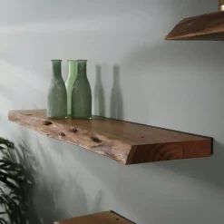 Melbourne Tables Basses Gigognes|Table de salon gigogne à bords hauts en bois d'acacia (lot de 2)