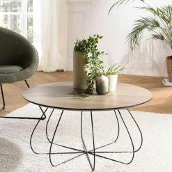 Landaise Tables Basses Rondes|Table de salon moderne