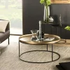 ZALA Univers Déco·Design Contemporain|Tables Basses Design|Table de salon ronde dorée