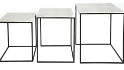 Sellettes En Métal|Tables Basses Gigognes|Table gigogne moderne (lot de 3)