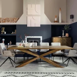 MANHATTAN Tables À Manger Rectangulaires|Tables À Manger En Chêne|Table mikado en chêne 200 cm