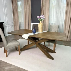 MANHATTAN Tables À Manger Rectangulaires|Tables À Manger En Chêne|Table mikado en chêne 180 cm