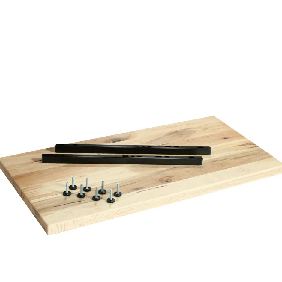 CORNWALL Tables À Manger Rectangulaires|Tables À Manger En Bois|Table rectangulaire en chêne blanc avec poutre centrale 200 cm