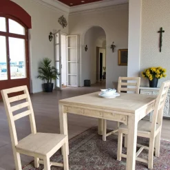 Tessa Tables À Manger Extensibles|Tables À Manger En Bois|Table repas extensible hévéa 100/180cm