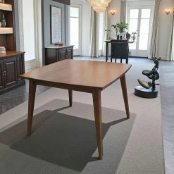 Sixties Tables À Manger Vintage|Tables À Manger Carrées|Table repas hévéa carrée 100cm