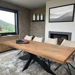 PALERME Tables À Manger Rondes|Tables À Manger En Chêne|Table ronde extensible en chêne blanc 120 cm