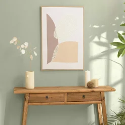 Tableaux / Toiles|Tableau abstrait broderie tuftée 63 x 93 cm