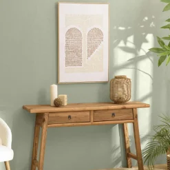 Tableaux / Toiles|Tableau abstrait broderie tuftée 63 x 93 cm