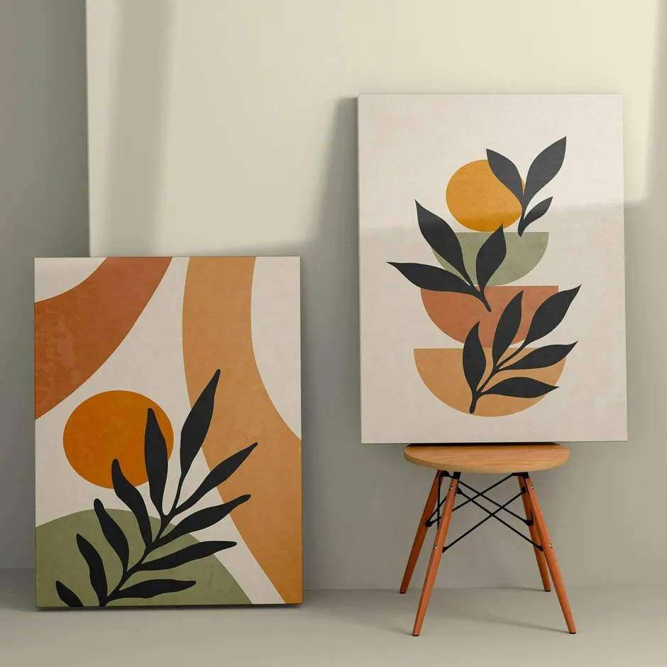 Tableaux / Toiles|Tableau abstrait coloré – peinture moderne sur toile