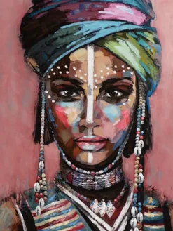 Tableaux / Toiles|Tableau de cheval multicolore