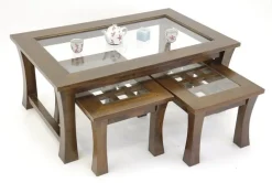 Maori Tables Basses Gigognes|Tables gigognes rectangulaires (lot de 3) hévéa 110x70x45cm