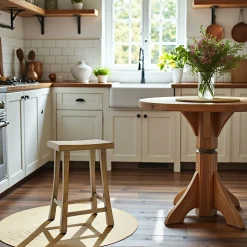 Maori Meubles De Salle À Manger·Tabourets|Tabouret Chinois Hévéa 41x33x61cm